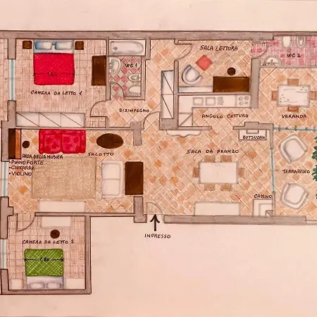 Apartment La Casa Di Fagruminda Ali Terme